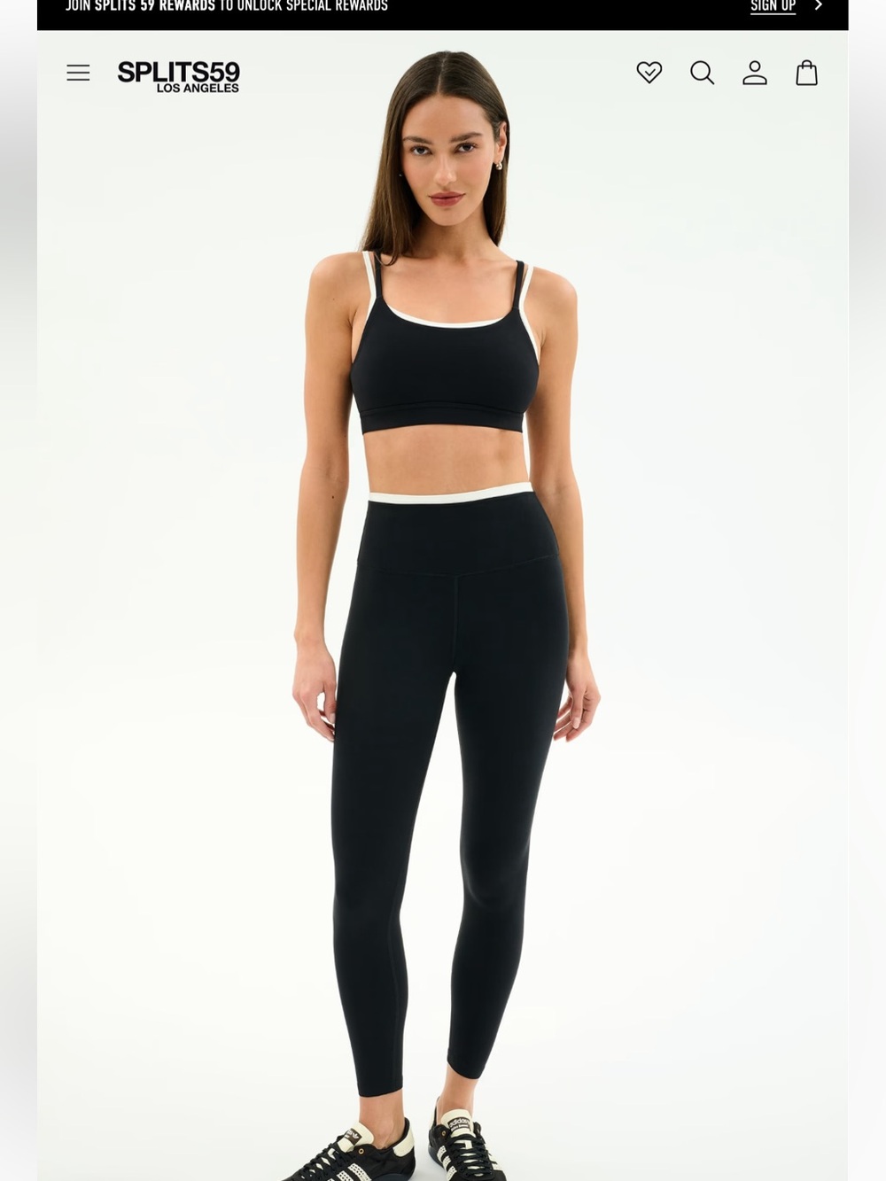 Splits59 dual waist leggings and sports bra